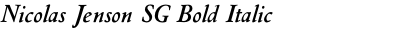Nicolas Jenson SG Bold Italic